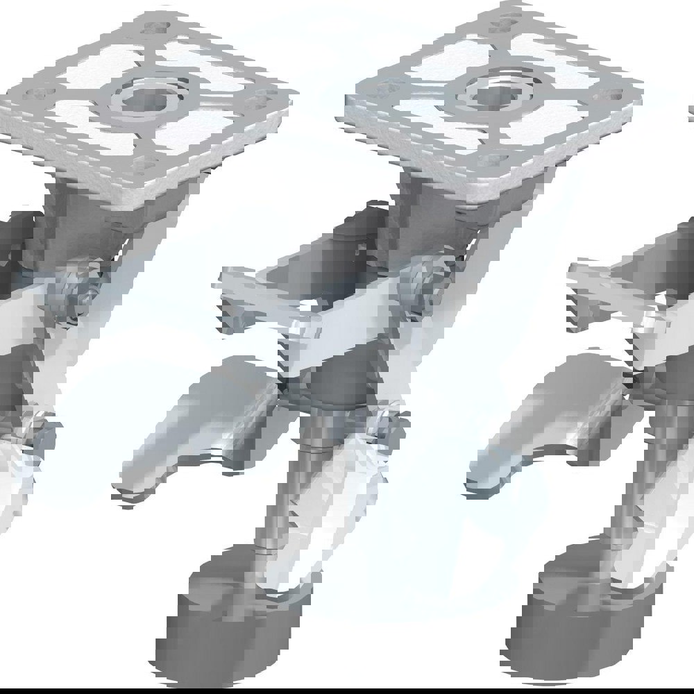 Floor Locks; Retracted Height: 6.6875 ; Extended Height: 8.19 ; Top Plate Size: 5-1/2 x 4-5/16 ; Bolt Hole Spacing: 4-1/8 x 2-31/32-3-5/32 ; Attaching Bolt Size: 0.50 ; UNSPSC Code: 31162800