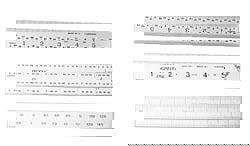 Steel Rule: Metric Graduation, Rigid, 1-