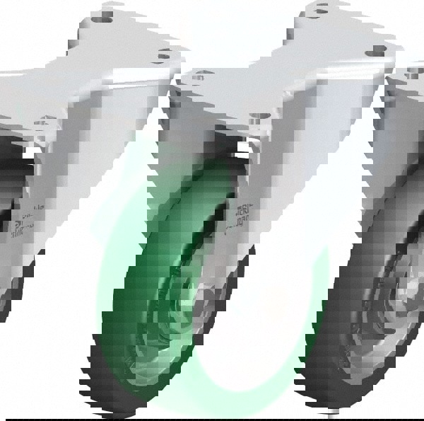 Rigid Top Plate Caster: Polyurethane-Elastomer Blickle Softhane, 4