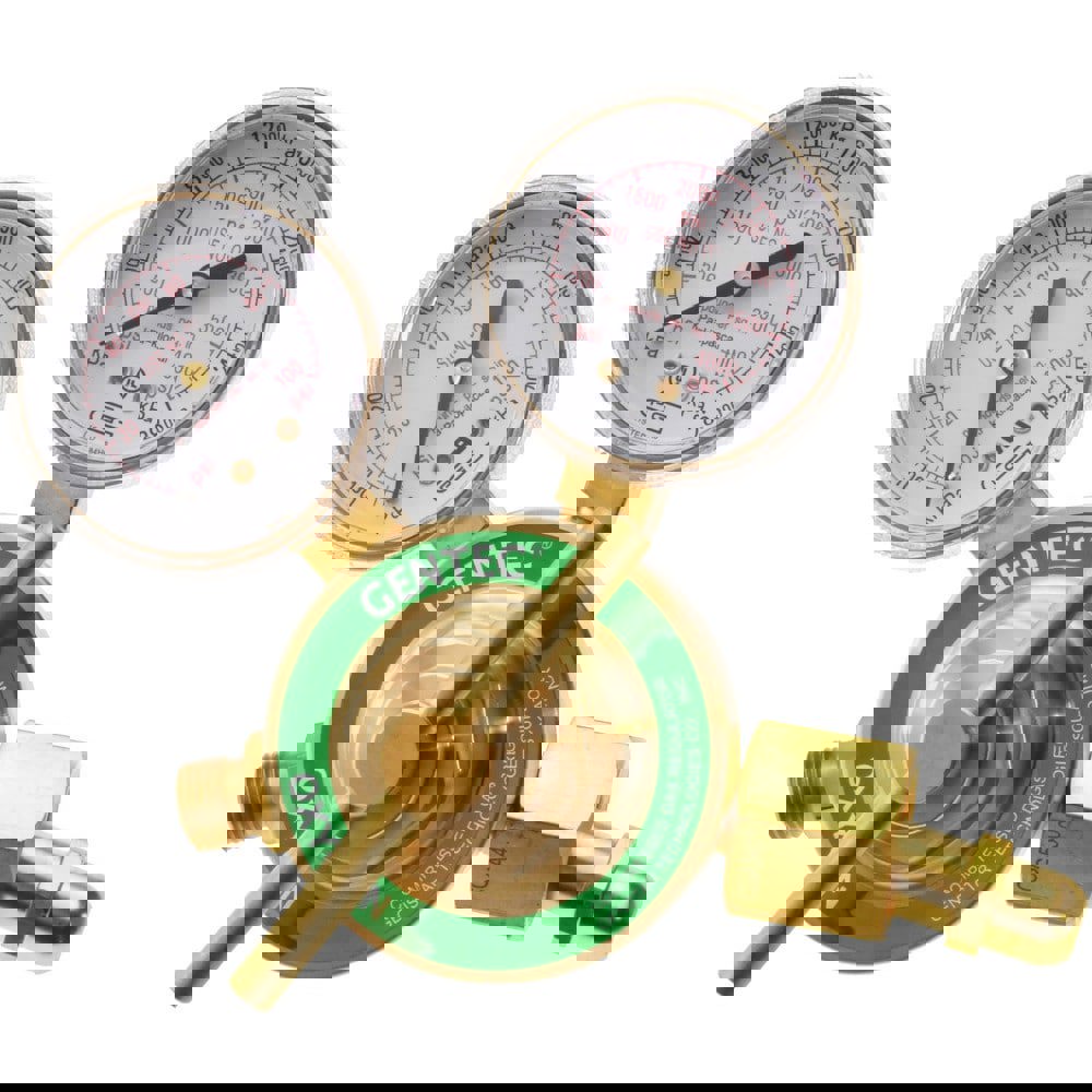4,000 CFH Flow Range, 540 CGA Inlet Connection, Female Fitting, 80 Max psi, Oxygen Welding Regulator