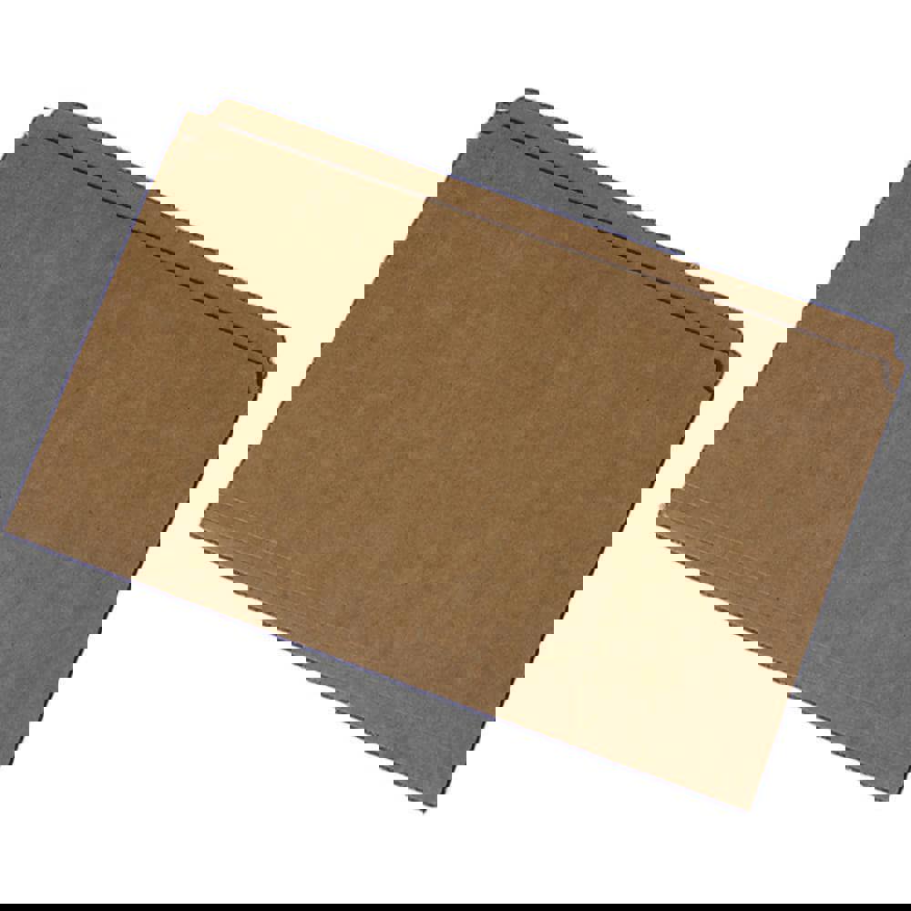 FOLDER, FILE, PAPERBOARD, HEAVY DUTY, STRAIGHT CUT TAB, KRAFT, LEGAL, 3/4'' EXPANSION