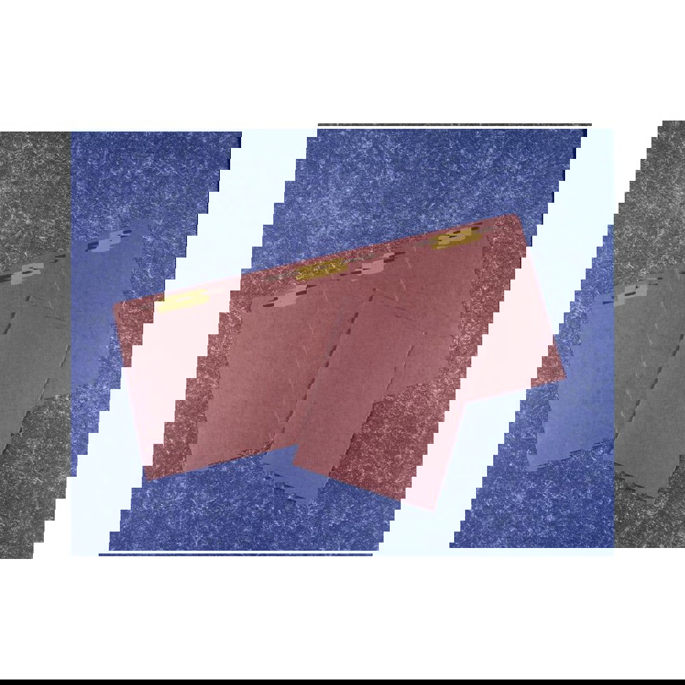 FOLDER, FILE, TRI-FOLD, HEAVY DUTY, WITH FASTENERS, RED, LETTER, PACK OF 10