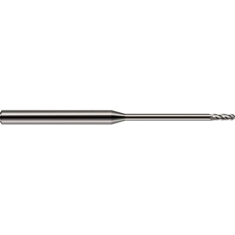 Ball End Mills; Mill Diameter (Inch): 1/16 ; Mill Diameter (Decimal Inch): 0.0620in ; Number Of Flutes: 2 ; End Mill Material: Solid Carbide ; Shank Diameter (Inch): 1/8in ; Shank Diameter (Decimal Inch): 0.1250