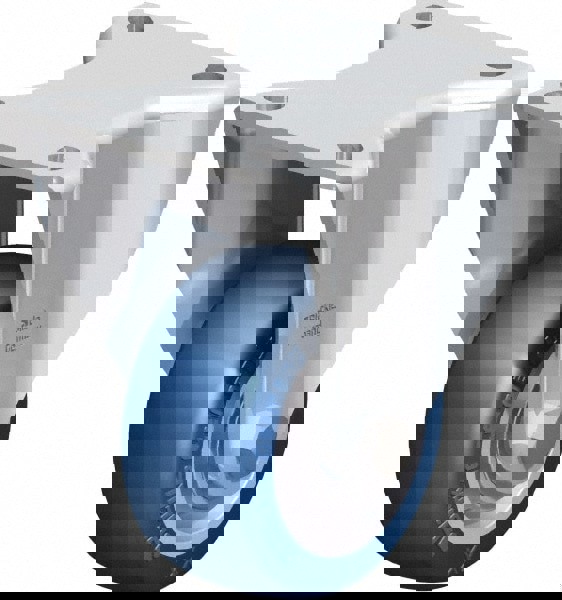 Rigid Top Plate Caster: Polyurethane-Elastomer Blickle Besthane, 3
