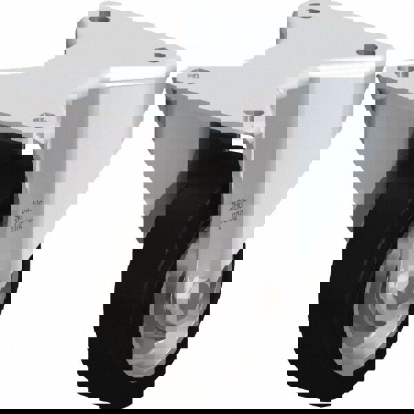 Rigid Top Plate Caster: Solid Rubber, 5