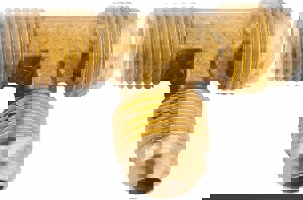 Lead Free Brass Flared Tube Male Run Tee: 3/8