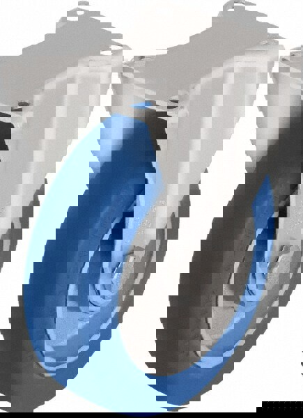 Rigid Top Plate Caster: Polyurethane-Elastomer Blickle Softhane, 3