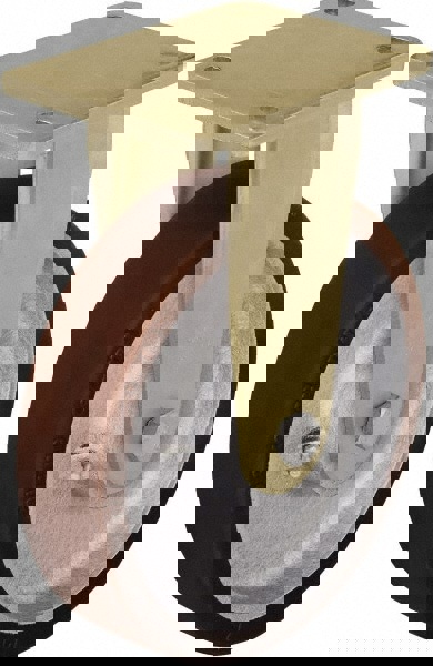 Rigid Top Plate Caster: Polyurethane-Elastomer Blickle Besthane, 12