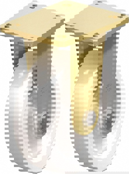 Rigid Top Plate Caster: Nylon, 6-1/2