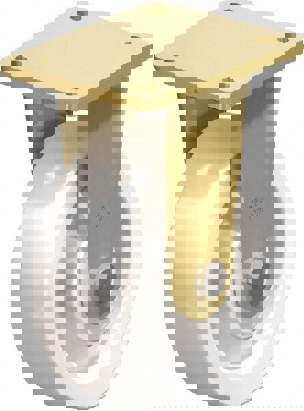 Rigid Top Plate Caster: Nylon, 6-1/2