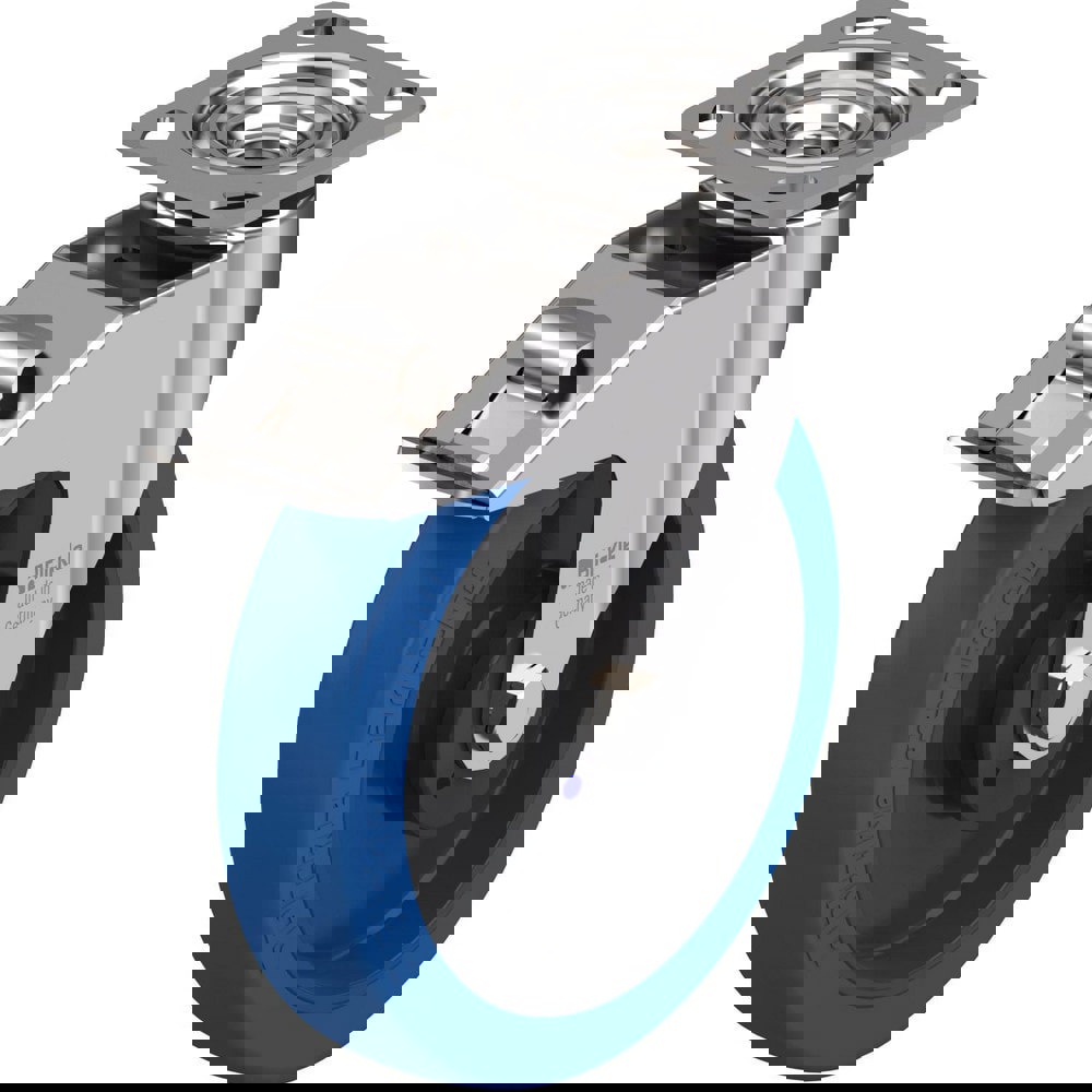 Standard Casters; Mount: Hollow Kingpin ; Caster Type: Swivel ; Bearing Type: Precision Ball ; Style: Double Ball ; Wheel Diameter (Inch): 8 ; Wheel Width (Inch): 1-9/16