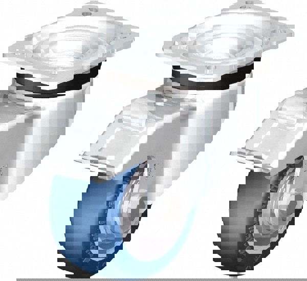 Swivel Top Plate Caster: Polyurethane-Elastomer Blickle Besthane, 3