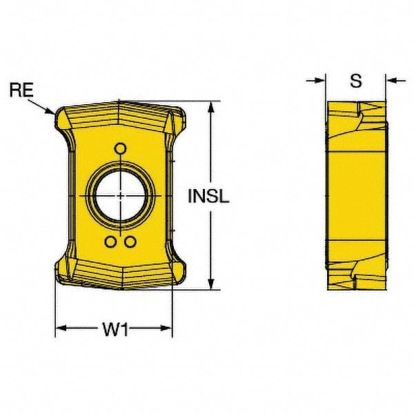 Indexable Drill Insert: DS20H5W 2044, Solid Carbide