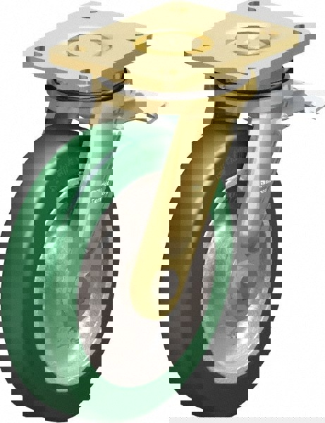 Swivel Top Plate Caster: Polyurethane-Elastomer Blickle Softhane, 8