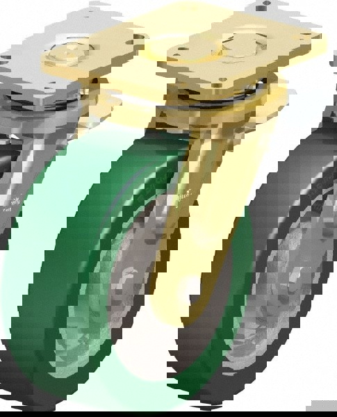 Swivel Top Plate Caster: Polyurethane-Elastomer Blickle Softhane, 8