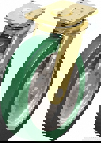 Swivel Top Plate Caster: Polyurethane-Elastomer Blickle Softhane, 12