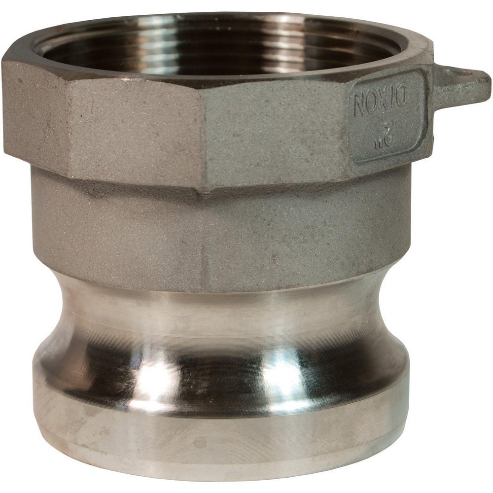 Suction & Discharge Hose Couplings; Type: 1/2 x 3/4 Type A Adapter ; Coupling Type: Cam & Groove ; Coupling Descriptor: Adapter x FNPT ; Material: Stainless Steel ; Coupler Size (Fractional Inch): 1/2 ; Thread Size: 1/2