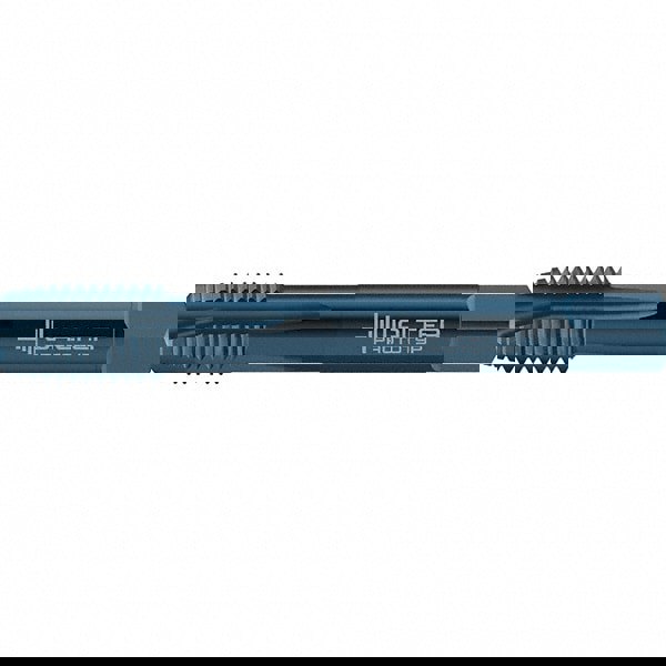 Spiral Point Tap: 3/4-16, UNF, 4 Flutes, Plug, 2B, High Speed Steel, Oxide Finish