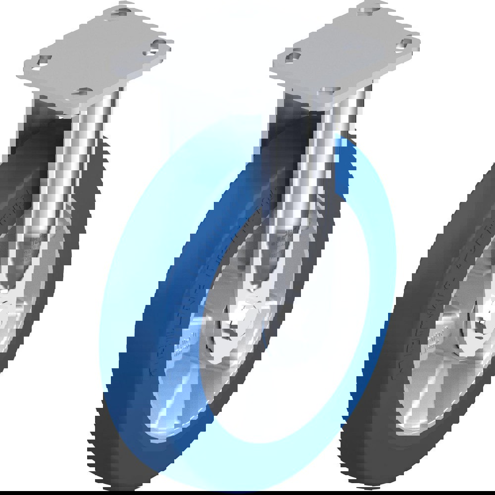 Top Plate Casters; Mount Type: Plate ; Number of Wheels: 1.000 ; Wheel Diameter (Inch): 6-5/16 ; Wheel Material: Rubber ; Wheel Width (Inch): 2 ; Wheel Color: Gray