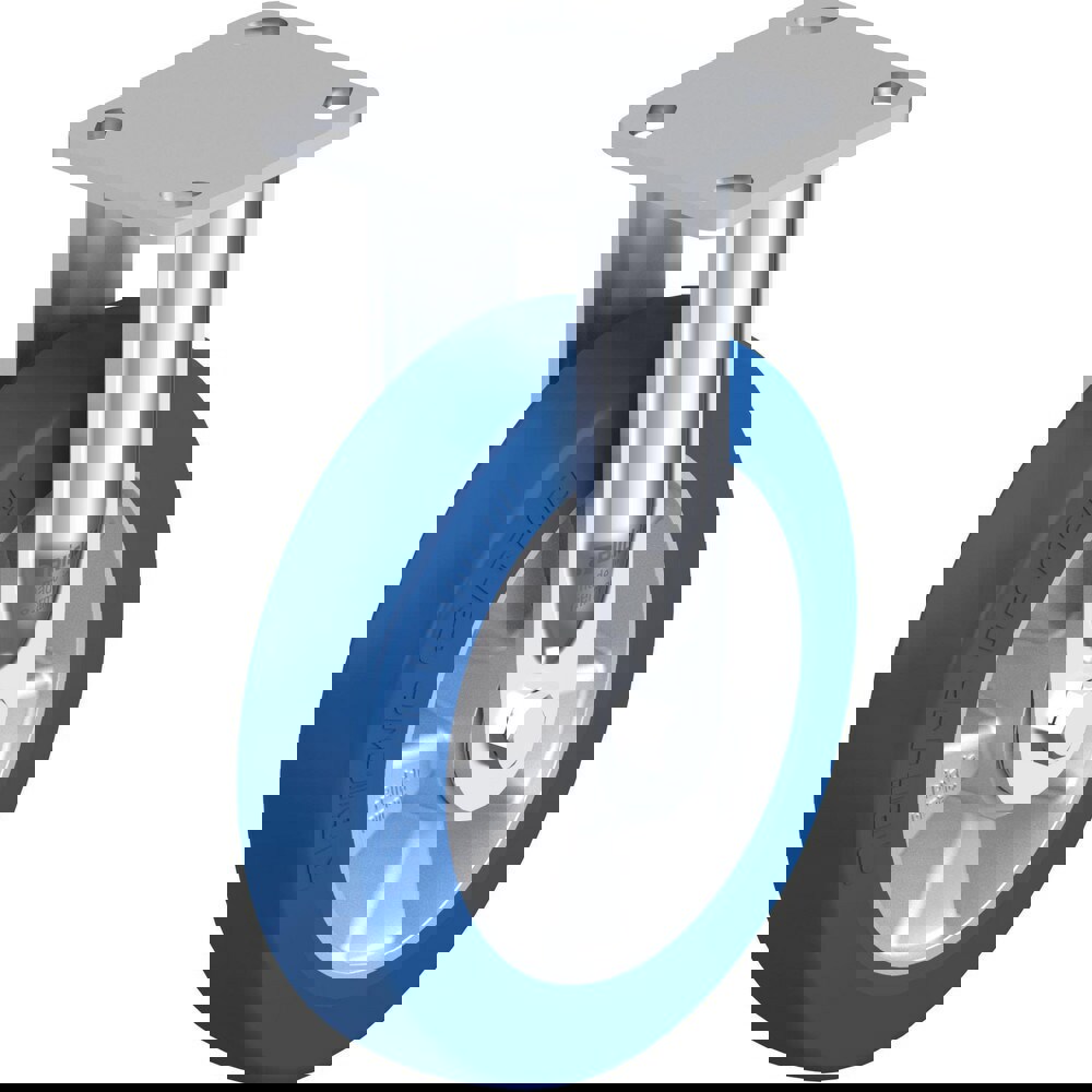 Top Plate Casters; Mount Type: Plate ; Number of Wheels: 1.000 ; Wheel Diameter (Inch): 6-5/16 ; Wheel Material: Rubber ; Wheel Width (Inch): 2 ; Wheel Color: Gray