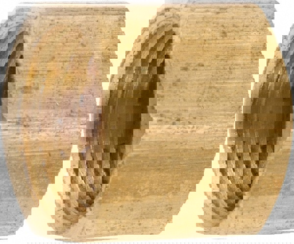 Industrial Pipe End Cap: 3/8-18 Female Thread, FNPT