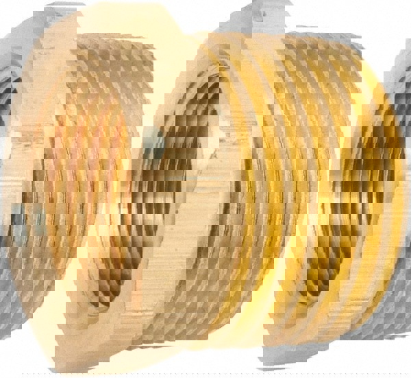 Industrial Pipe Bushing: 1/8-27 Female Thread, 1/4-18 Male Thread, MNPT x FNPT