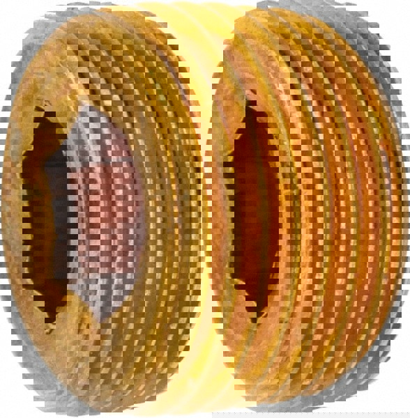 Industrial Pipe Hollow Hex Plug: 1/4-18 Male Thread, MNPT