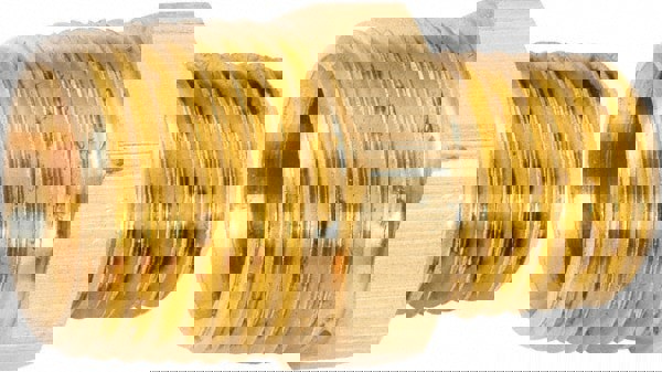 Industrial Pipe Hex Plug: 3/8-18 x 1/4-18 Male Thread, MNPT