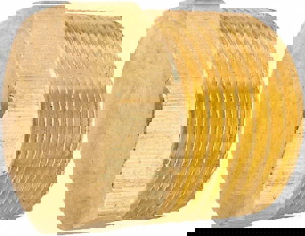 Industrial Pipe Hex Plug: 3/8-18 Male Thread, MNPT