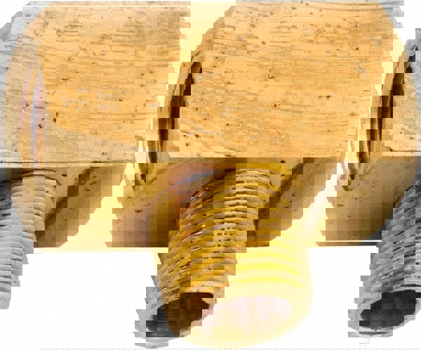 Industrial Pipe Male Branch Tee: 1/8-27 Female Thread, 1/8-27 Male Thread, MNPT x FNPT