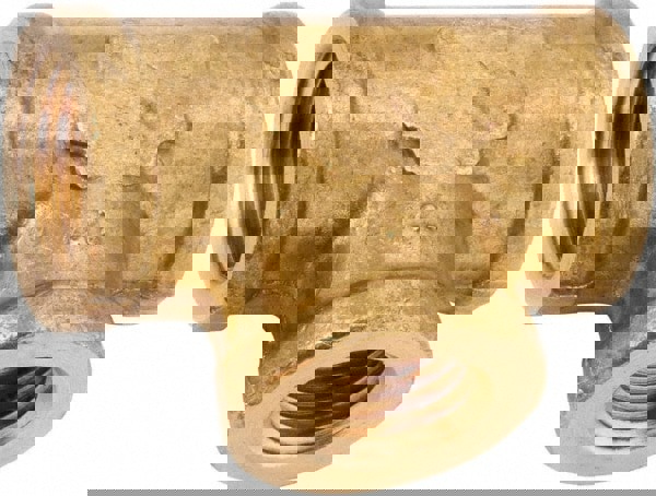 Brass Pipe Reducer: 3/8 x 3/8 x 1/4