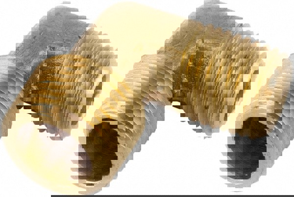 Industrial Pipe 90 &deg; Male Elbow: 3/8-18 x 1/8-27 Male Thread, MNPT