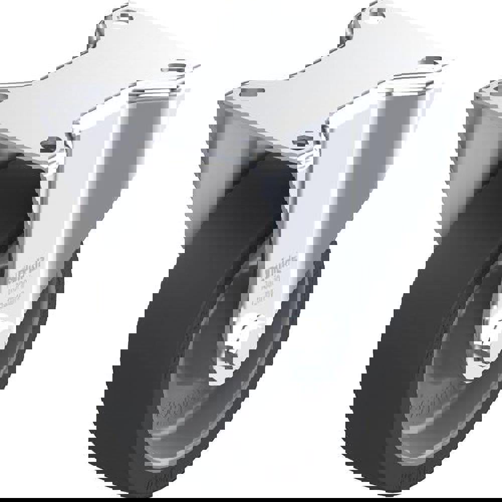 Rigid Top Plate Caster: Silicone Rubber, 4