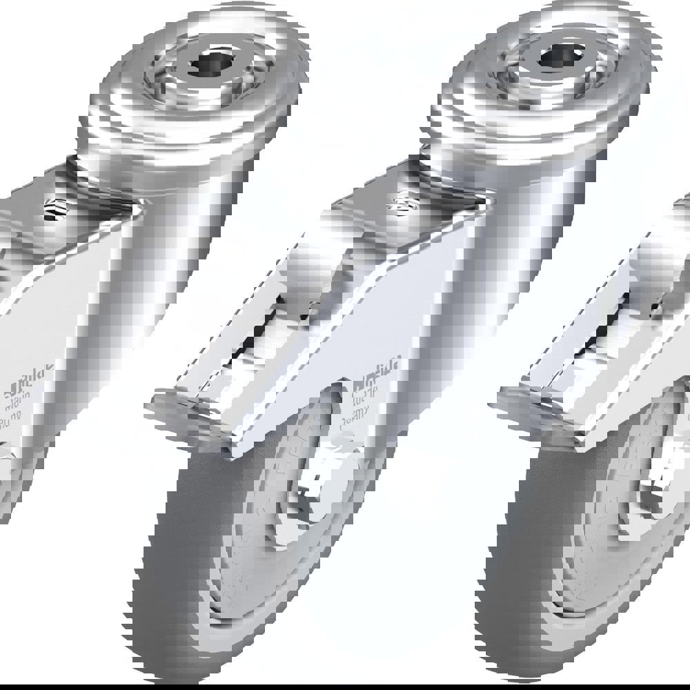 Standard Casters; Mount: Hollow Kingpin ; Caster Type: Swivel w/Brake ; Brake Type: Total-Lock Brake ; Bearing Type: Precision Ball ; Style: Single Ball ; Wheel Diameter (Inch): 3-1/8