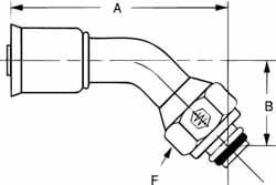 Hydraulic Hose Bumped Female Swivel Fitting: 7/8-14