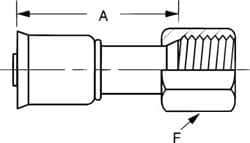 Hydraulic Hose Flare Female Rigid: 7/8-14