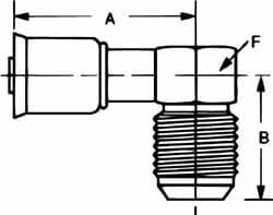 Hydraulic Hose Male Rigid: 1-1/16-14