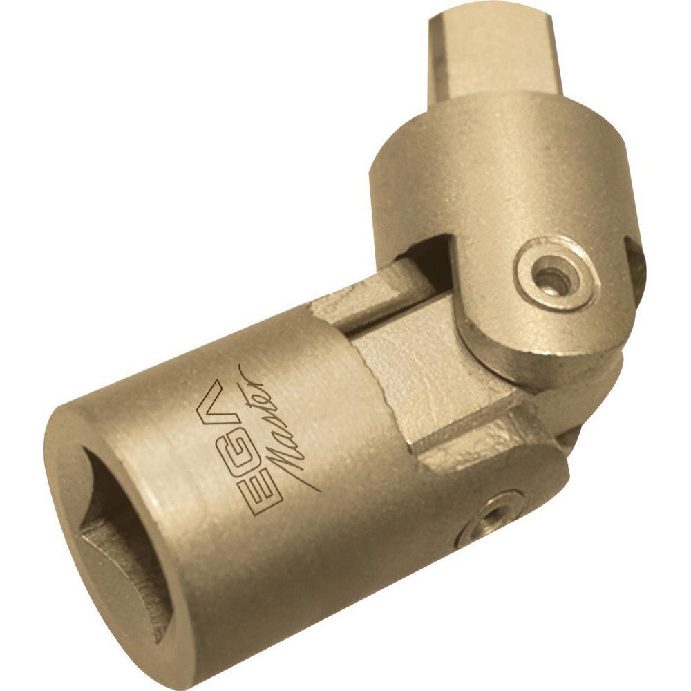 Socket Adapters & Universal Joints; Joint Type: Universal ; Male Size: 3/8 ; Female Size: 3/8 ; Maximum Operating Angle: 180 ; Overall Length (Inch): 2-3/4 ; Finish: Plain