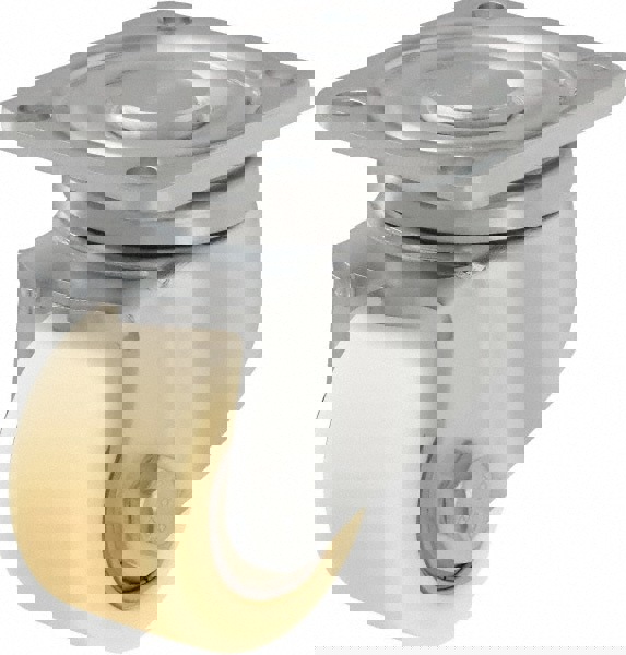 Swivel Top Plate Caster: Cast Nylon, 2-1/2