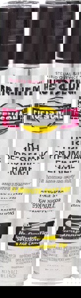 Rustproof Enamel Spray Paint: Black, Gloss, 15 oz