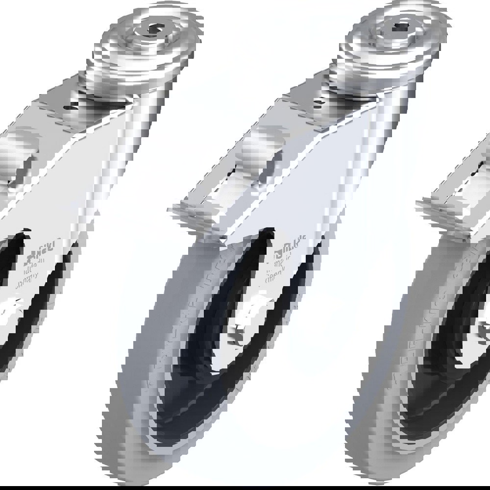 Standard Casters; Mount: Hollow Kingpin ; Caster Type: Swivel w/Brake ; Brake Type: Total-Lock Brake ; Bearing Type: Precision Ball ; Style: Double Ball ; Wheel Diameter (Inch): 6-5/16