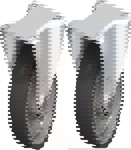 Rigid Top Plate Caster: Silicone Rubber, 4