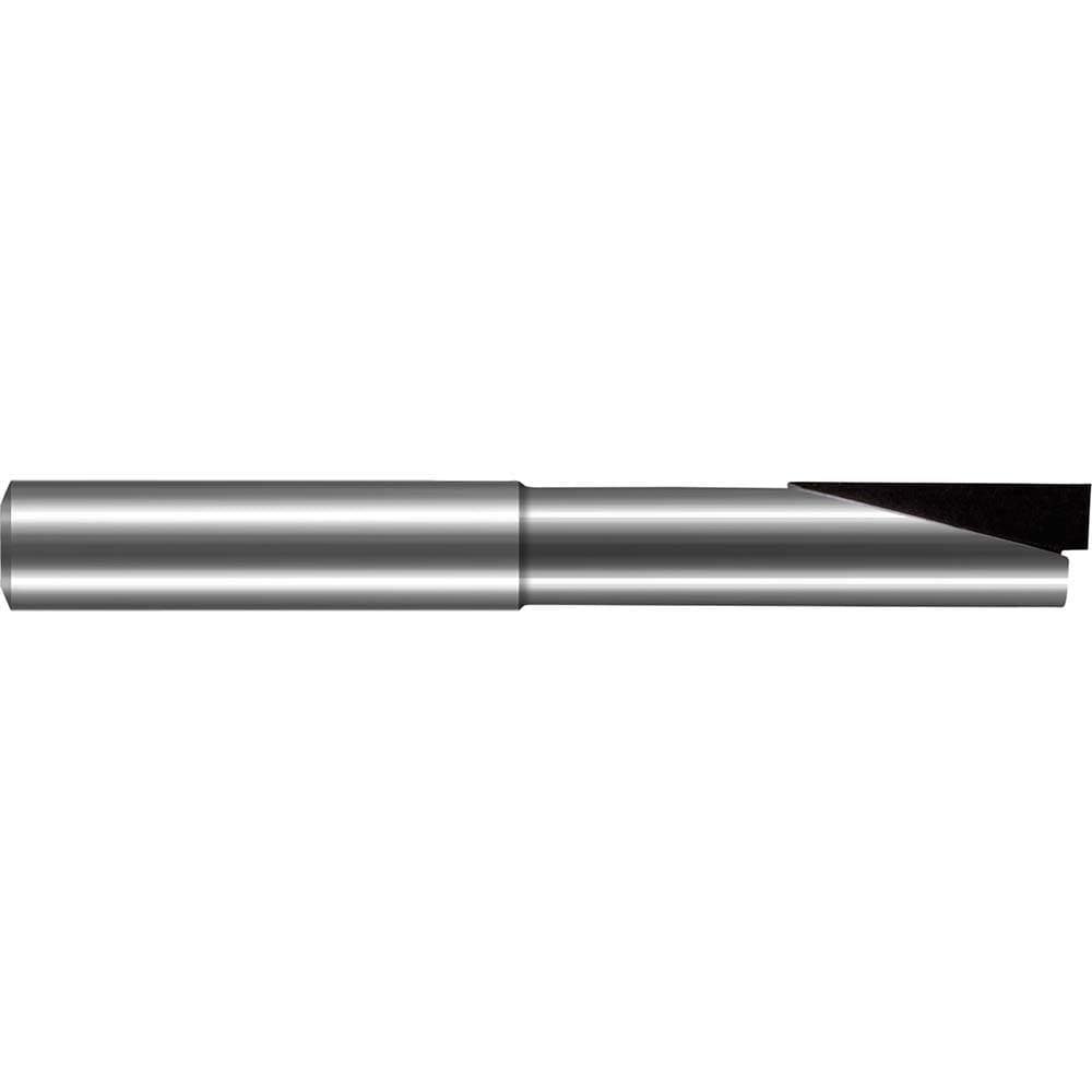 Square End Mill: 1/8'' Dia, 1/8'' LOC, 1.5'' OAL, 1 Flute, Brazed Solid Carbide