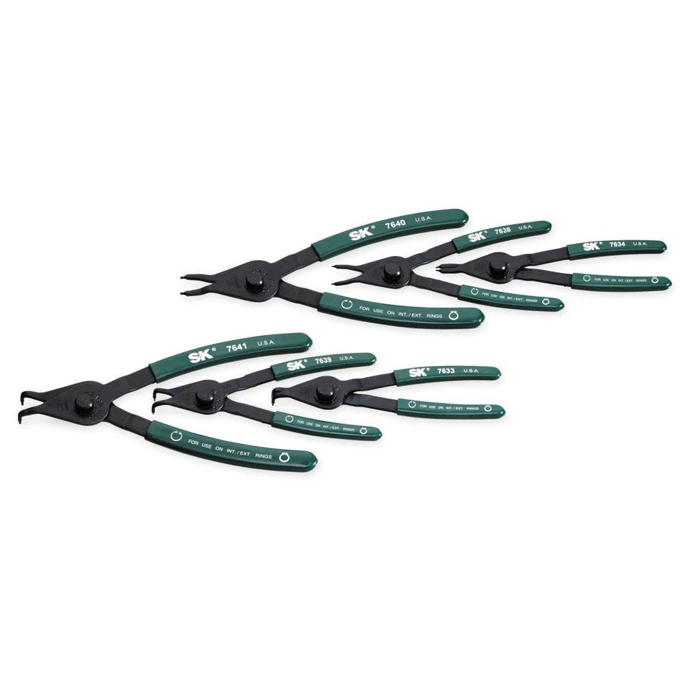 6 Piece, Convertible Retaining Ring Pliers Set