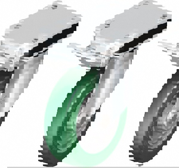Swivel Top Plate Caster: Polyurethane-Elastomer Blickle Softhane, 5