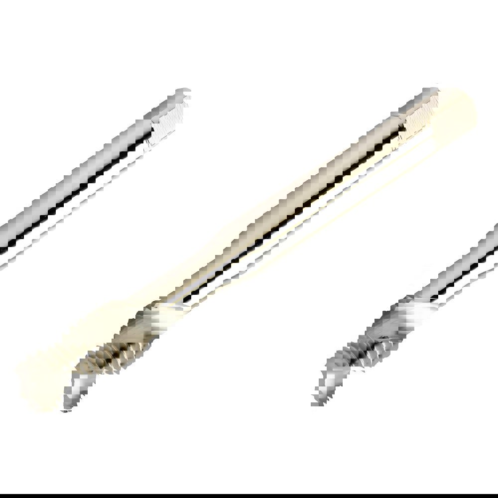 Spiral Flute Tap: M3x0.50 Metric, 3 Flutes, Semi-Bottoming, 6H Class of Fit, Powdered Metal & High Speed Steel, ZrN Coated