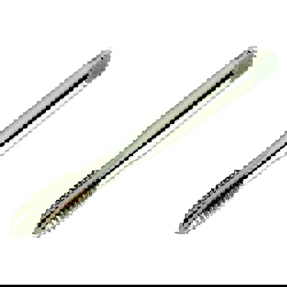 Spiral Point Tap: M6x1 Metric, 3 Flutes, Plug Chamfer, 6H Class of Fit, High-Speed Steel-E-PM, Bright/Uncoated