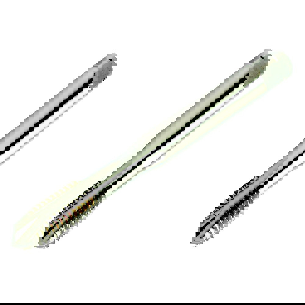 Spiral Point Tap: 1/4-28 UNF, 3 Flutes, Plug Chamfer, 2B Class of Fit, High-Speed Steel-E-PM, Bright/Uncoated