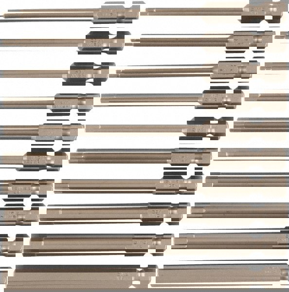 10 Piece, Tamperproof Hex Bit Set