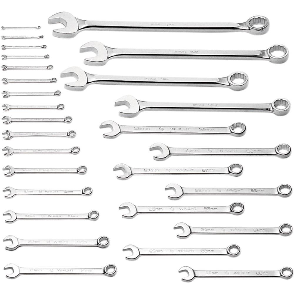 Combination Wrench Set: 28 Pc, Metric